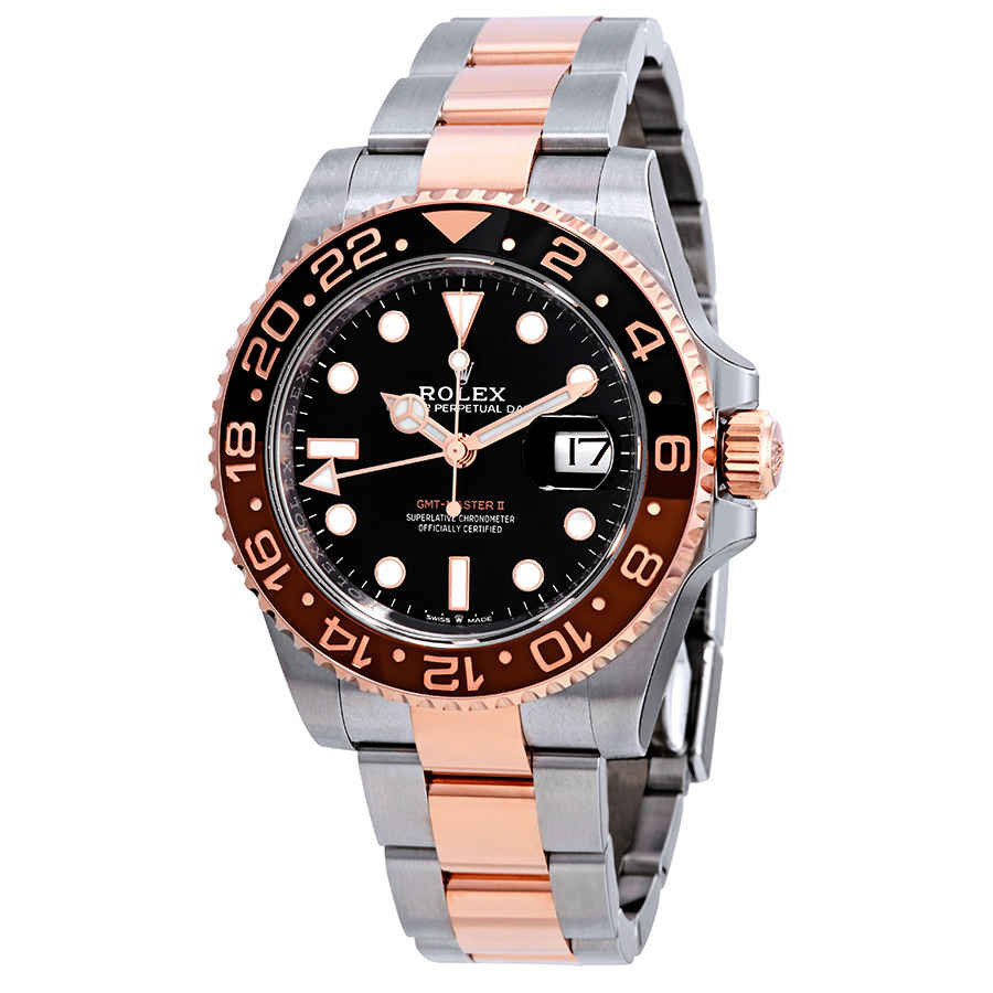 Rolex GMT-Master II ''Root Beer'' Automatic Mens Steel and 18 ct Everose Gold Oyster Watch 126711CHNR | Jomashop.com & JomaDeals.com