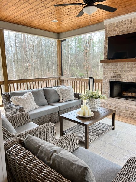 Better homes & gardens Bellamy outdoor furniture set. We love this!!! 