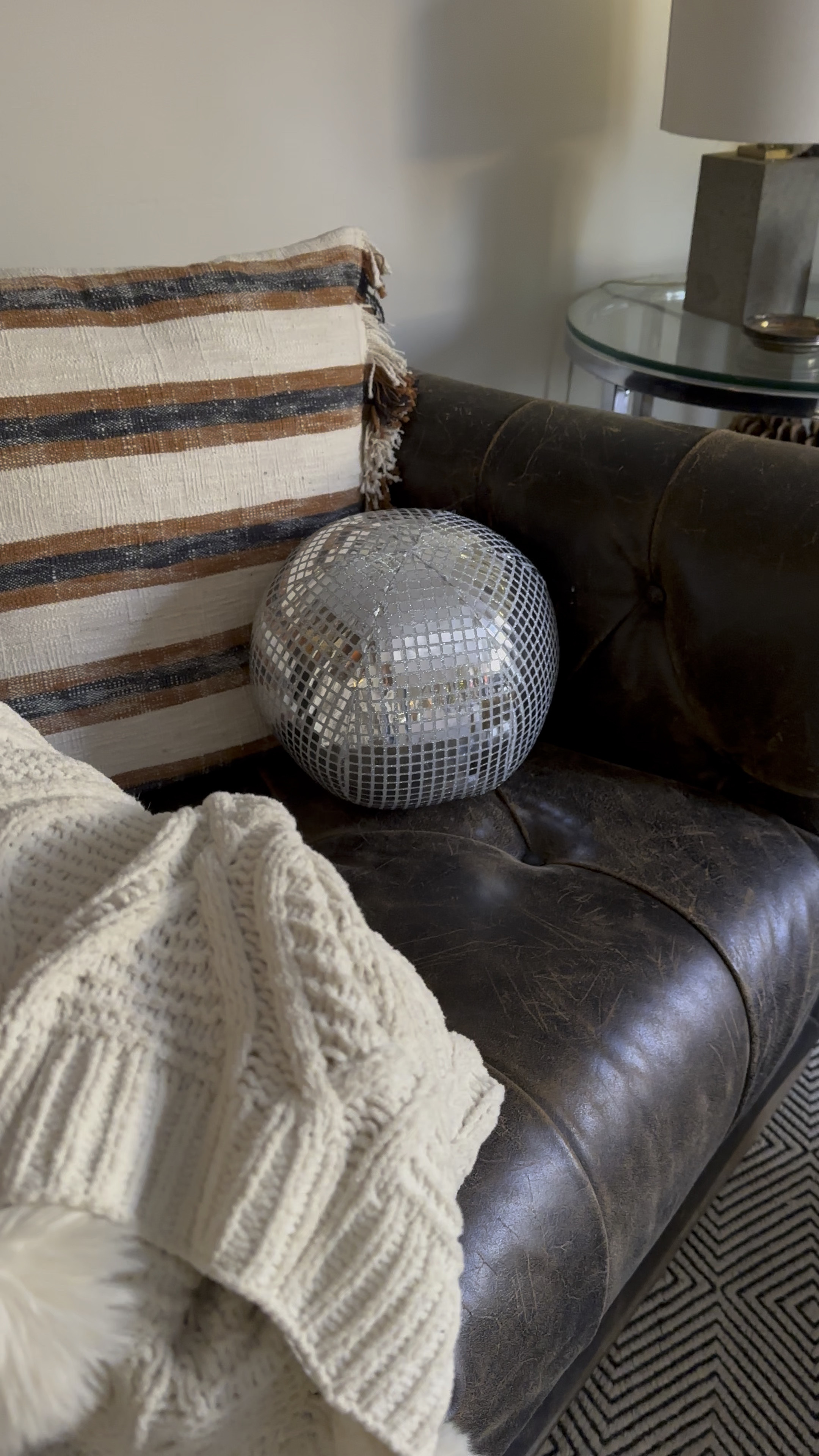 The disco ball pillow that I bought for my daughter’s room is back in stock and I got a couple more for my living room Christmas decor 

#LTKHoliday #LTKHome #LTKSaleAlert
