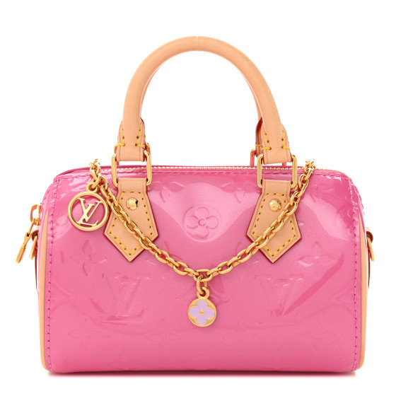 Vernis Monogram Nano Speedy Neon Pink | FASHIONPHILE (US)
