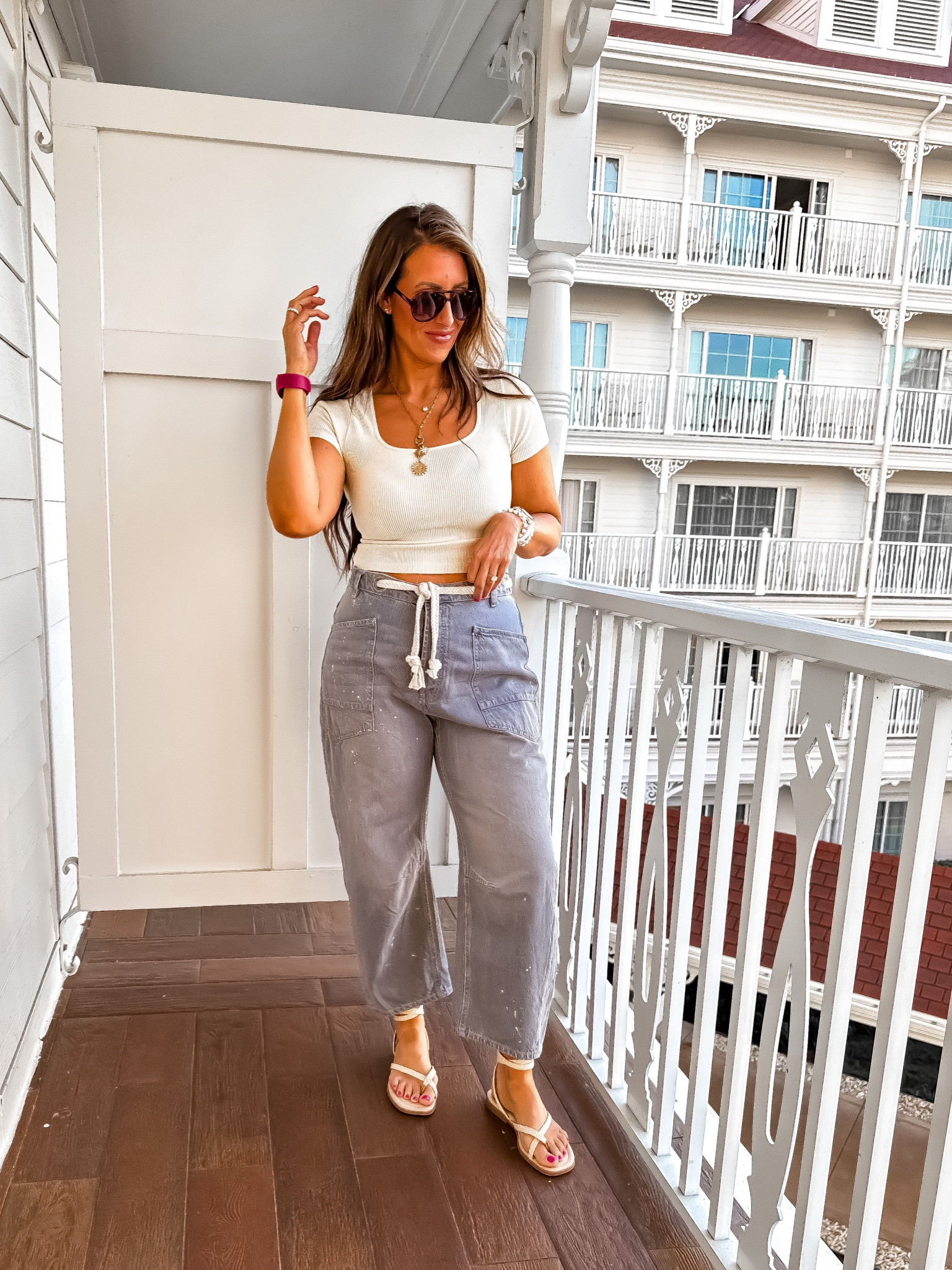 Dinner outfit 
Sz m/l crop top
Sz 30 barrel denim 

#LTKtravel #LTKmidsize #LTKover40