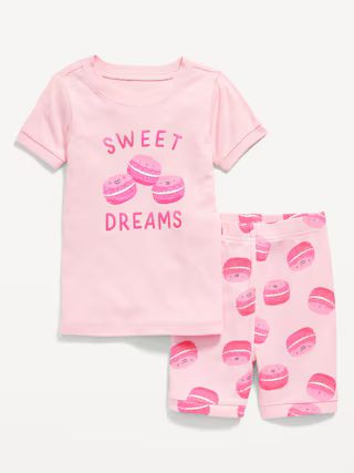 Unisex Snug-Fit Graphic Pajama Shorts Set for Toddler & Baby | Old Navy (US)