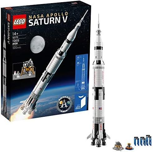 LEGO Ideas NASA Apollo Saturn V 92176 Outer Space Model Rocket for Kids and Adults, Science Build... | Amazon (US)