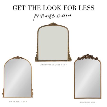 Get the look for less!
Anthropologie Gleaming Primrose Mirror, gold mirror, Kate & laurel mirror, dakarai metal framed mirror, antiques mirror, Anthropologie dupe, flier de Lis mirror

#LTKhome