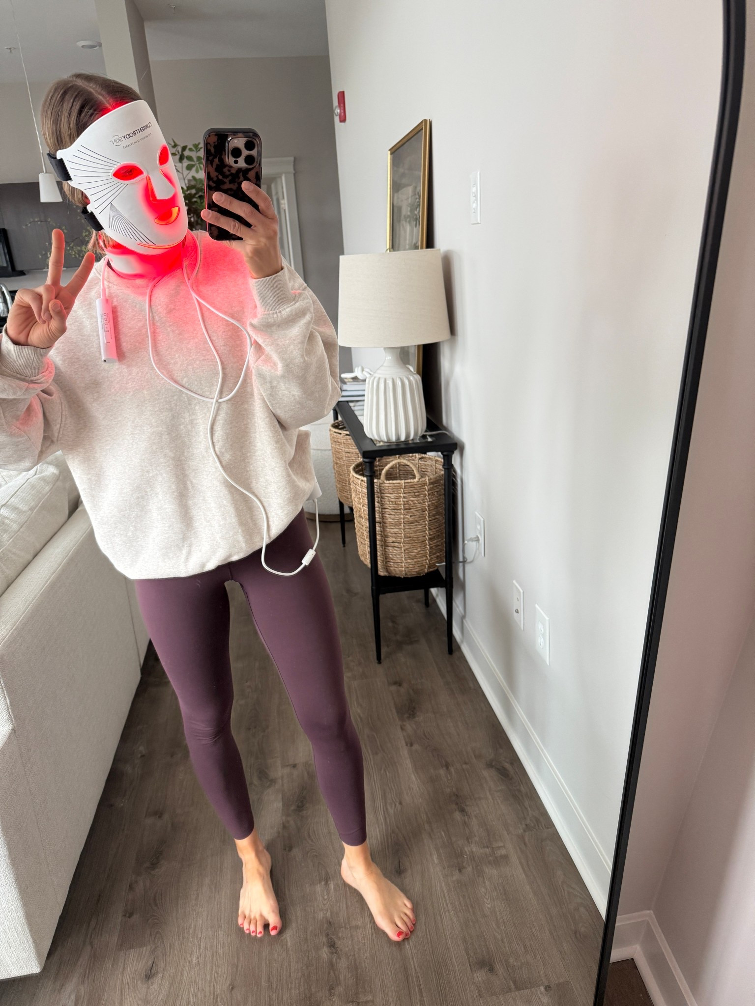 Wearing XS leggings, small active tank, small sweatshirt

Workout Set Code: ABOVETHELAW20
Mask Code: LINDSEY10

#LTKFindsUnder100 #LTKBeauty #LTKActive