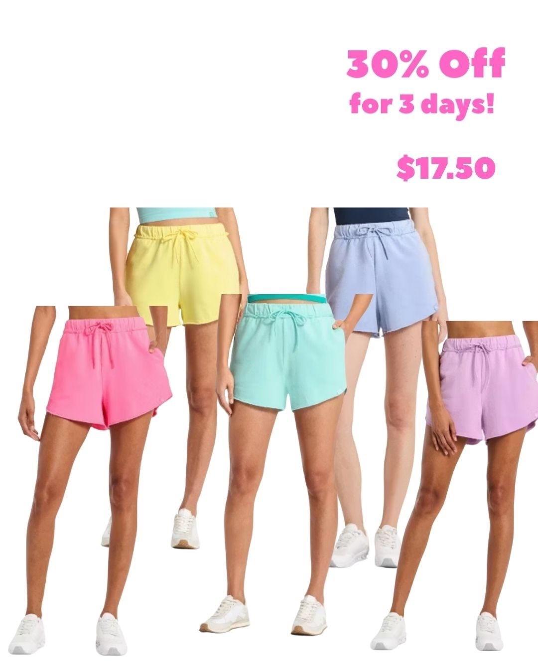 Joylab 30% Off Sale (For 3 Days)! 🎯 🩷🧡💛💚🩵💜
… these cute shorts are also a perfect match for some of the sweatshirts in the collection!


#LTKSaleAlert #LTKFindsUnder50 #LTKActive