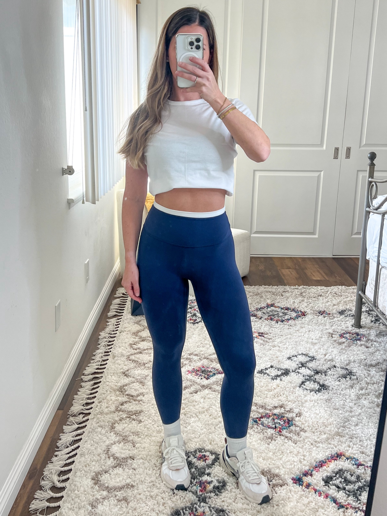Xxs in tshirt 
Xs-short in leggings 
Xxs in sports bra 
Size up .5 in Nikes 
‘SUITEAF’ for extra 15% off AF until 1/6 

#LTKActive #LTKSaleAlert #LTKFitness
