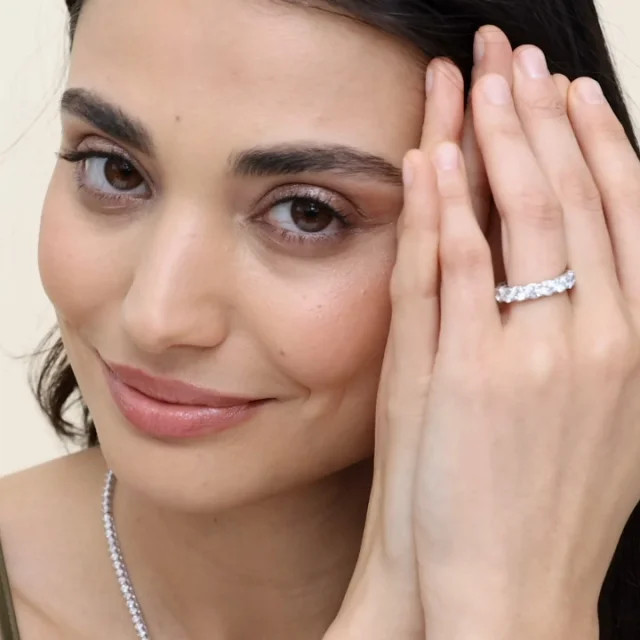 Eternity Lab Diamond Ring (5 ct. tw.) in 18K White Gold | Brilliant Earth