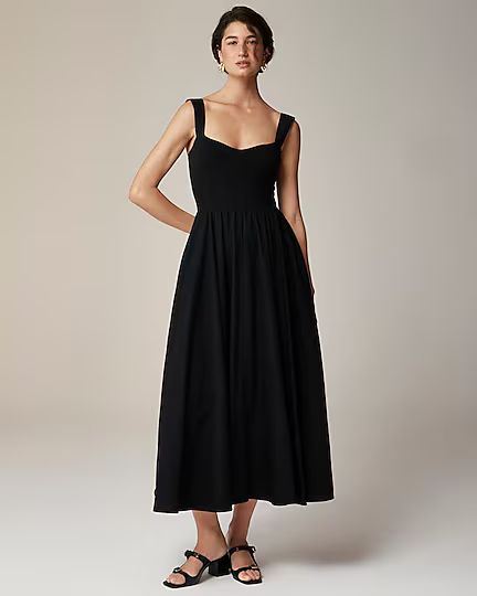 Sweetheart tank dress with poplin skirt | J. Crew US