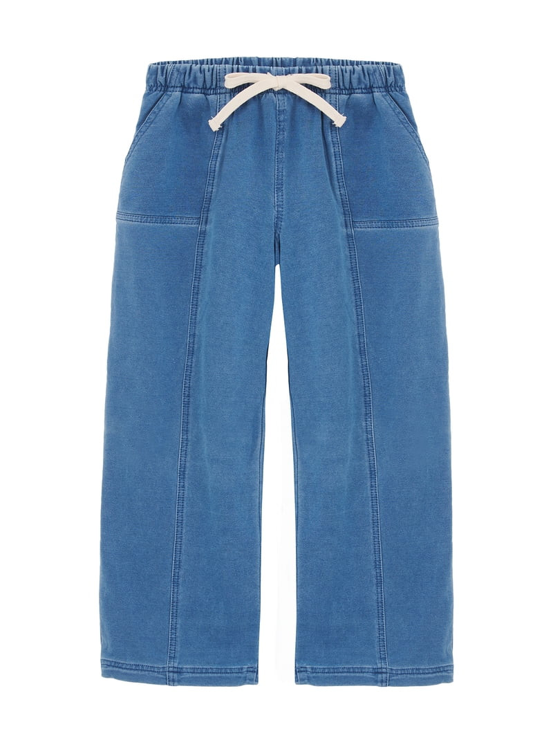 Wonder Nation Girls Knit Denim Pants, Sizes 4-18 & Plus | Walmart (US)