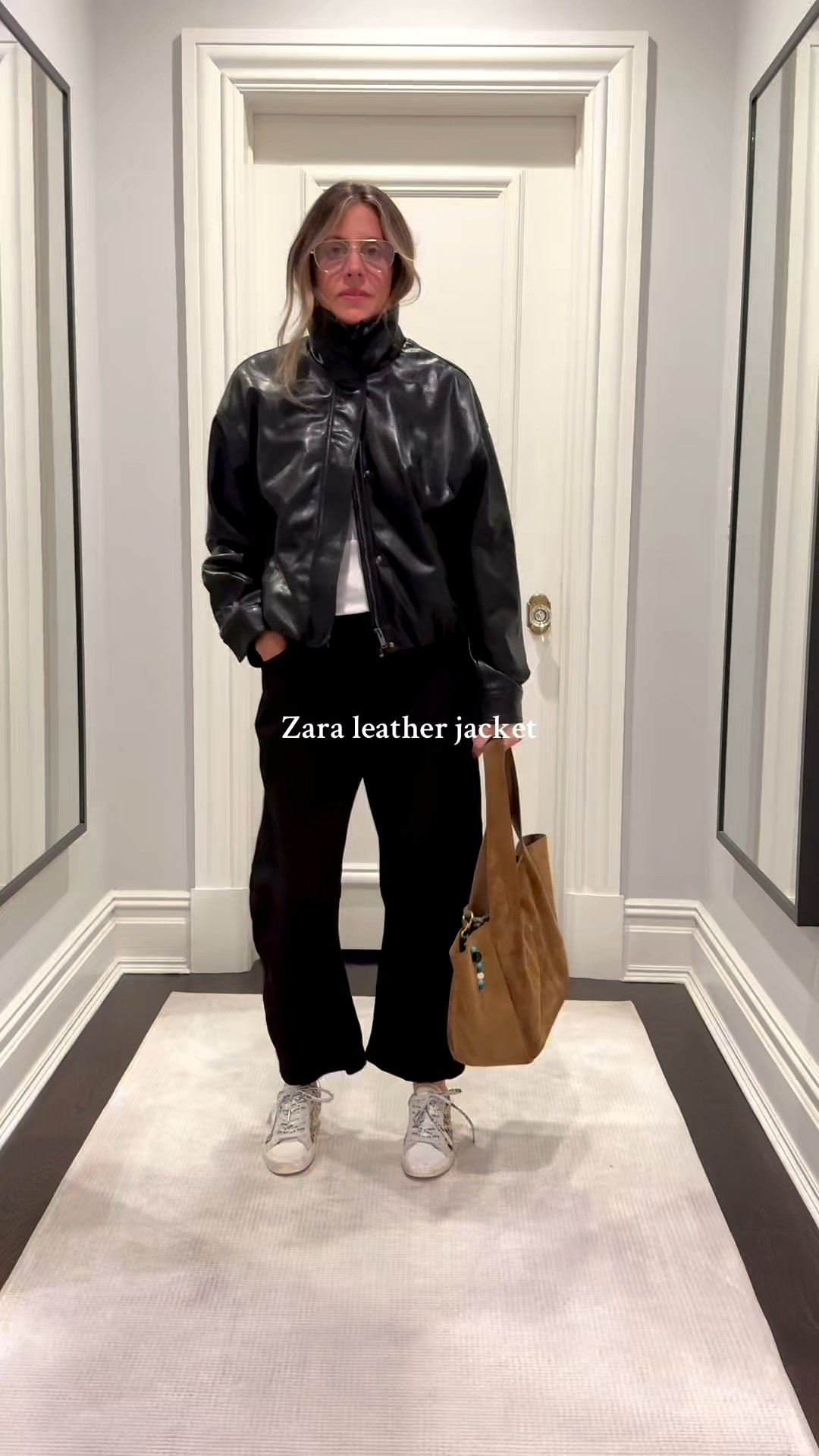 Effortless fall style starts with the perfect leather jacket 🖤✨ This Zara find is the ultimate layering piece...timeless, edgy, and easy to wear from day to night. Styling it with wardrobe staples you’ll reach for all season long. #ZaraFinds #LeatherJacketSeason #ZaraStyle #OOTDInspo #FallWardrobeEssentials #StyleOver40 #FallFashion2025 #Over40Style #CapsuleWardrobe #EverydayStyle #MinimalStyle #OOTDFall #FallOutfitInspo

#LTKOver40 #LTKStyleTip