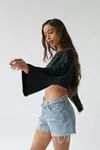 UO Weekdays Long Sleeve Cropped Top | Urban Outfitters (US and RoW)