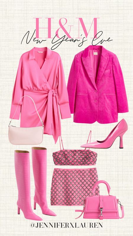 Pink New Year’s Eve look under $100. Pink sequins. Girly look. Bday dinner. Birthday outfit. Pink heels. Pink handbag. Pink crossbody. Pink boots  

#LTKHoliday #LTKSeasonal #LTKunder100
