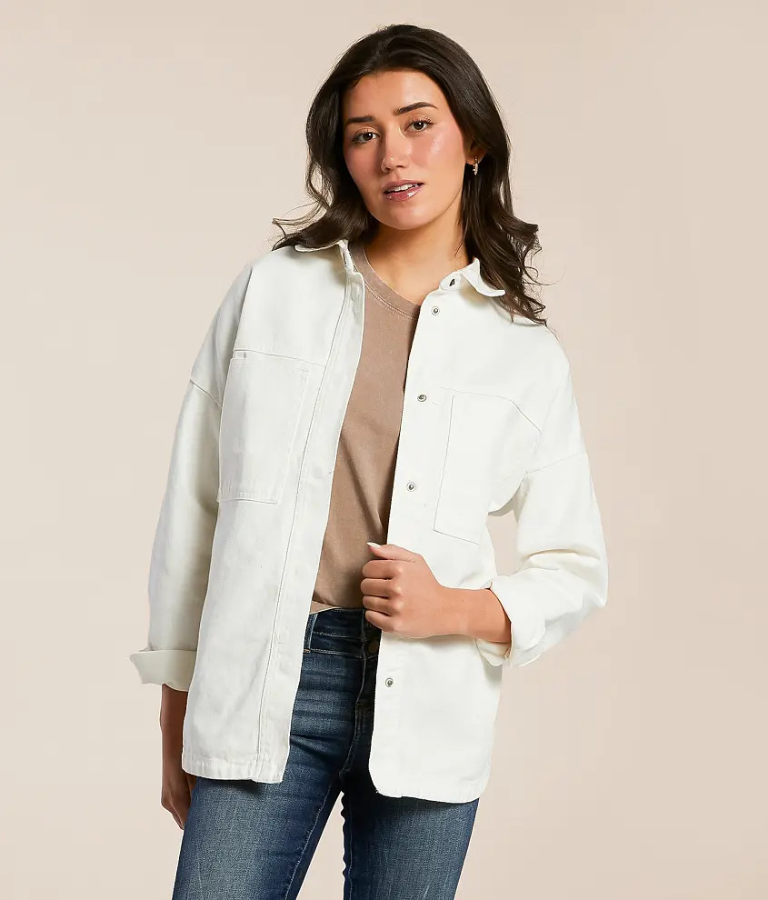 Oversized Denim Shacket | Buckle