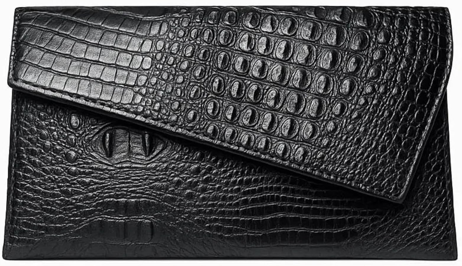 IAMUHI Women Vegan Leather Crocodile Evening Clutch Handbag Envelope Alligator Crossbody Bag Shou... | Amazon (US)
