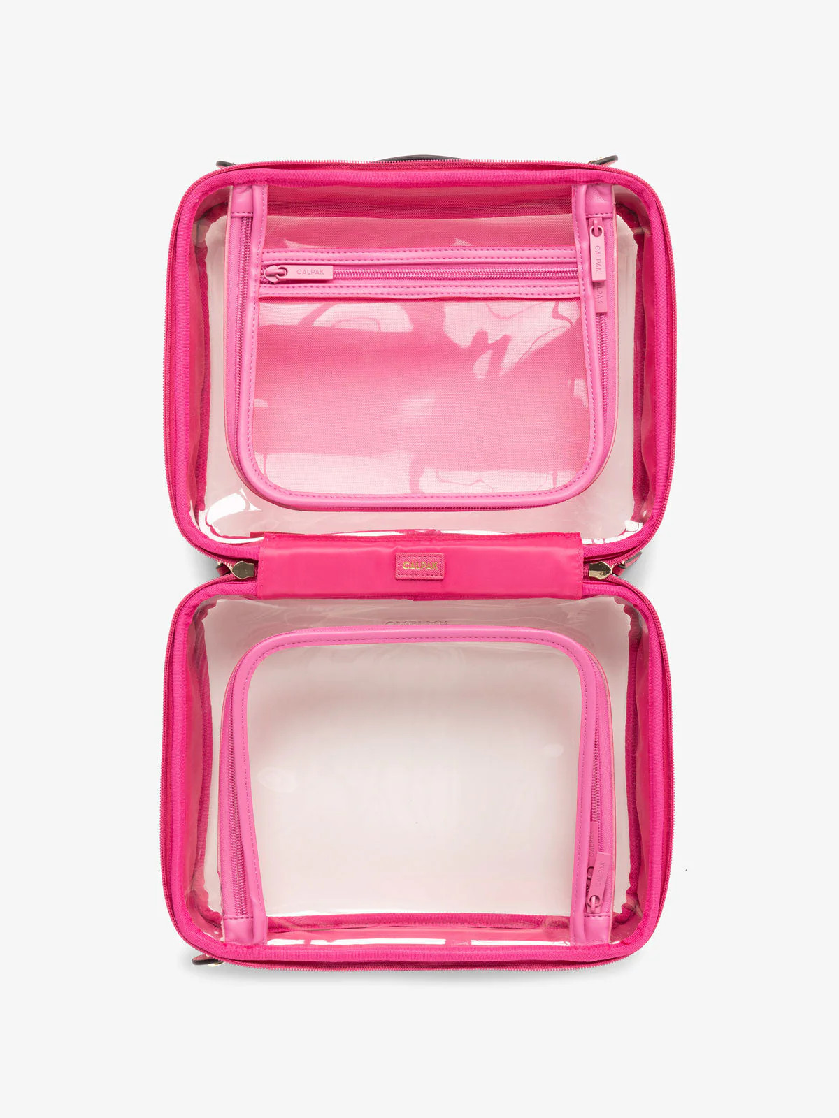Large Clear Cosmetics Case in Dragonfruit | CALPAK