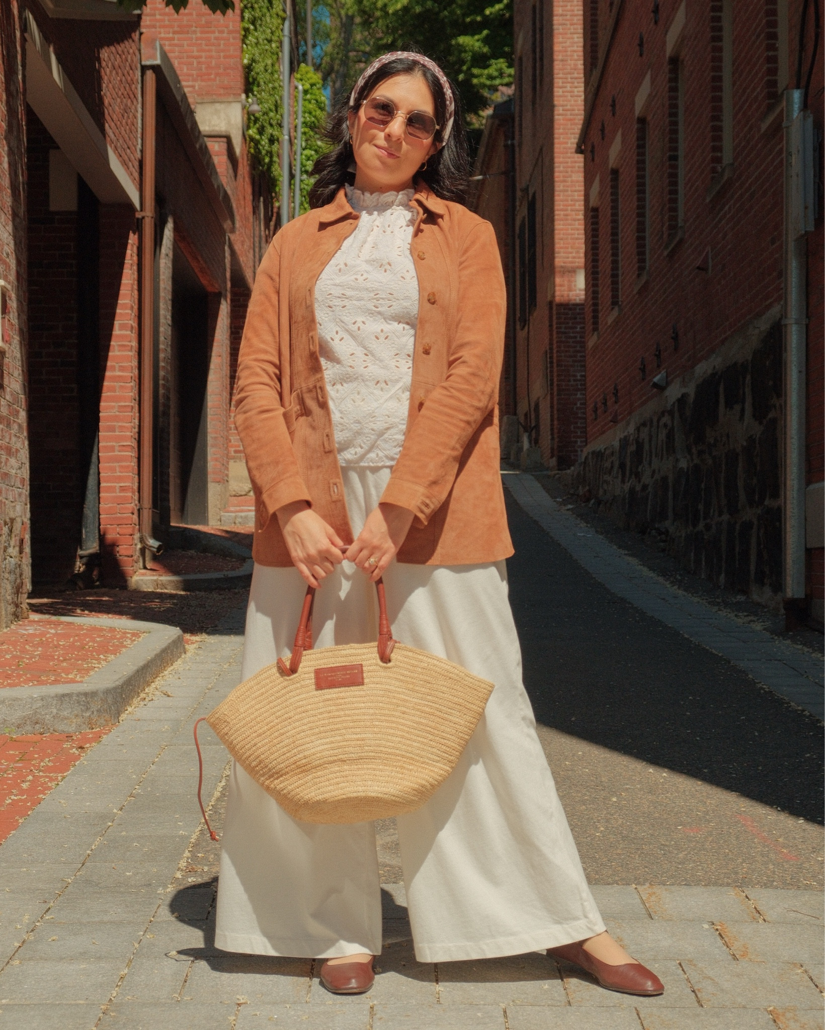 Suede Will jacket size XS
Pants size M 
Top is old from Sézane called LOUISAH 

#LTKSeasonal #LTKStyleTip #LTKPetite