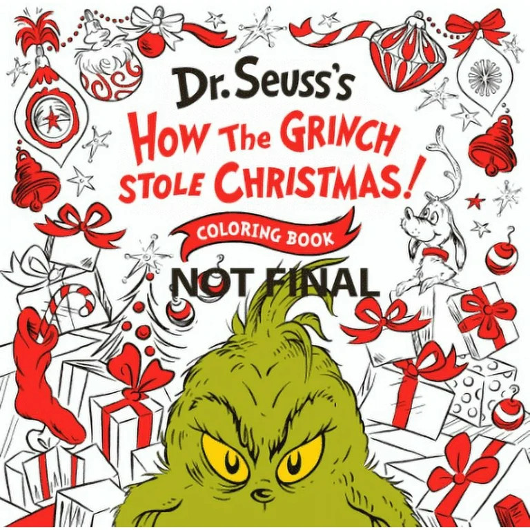 How the Grinch Stole Christmas! Coloring Book, 80 pages (Paperback) | Walmart (US)