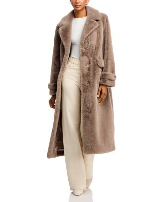 Faux Fur Single Breasted Coat | Bloomingdale's (US)