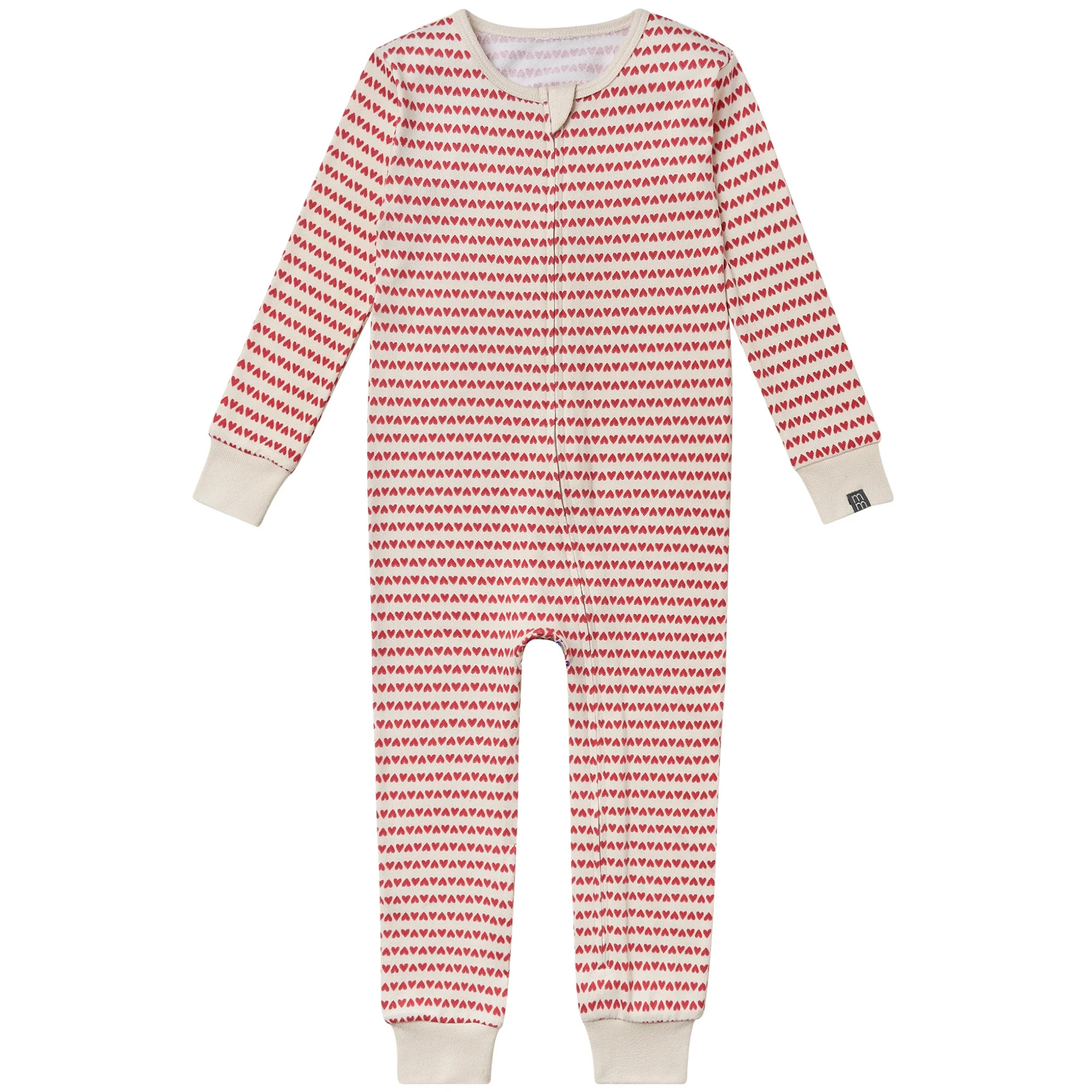 Modern Moments by Gerber Baby Neutral Valentine´s Day Super Soft One-Piece Pajama, Sizes 0/3 Mon... | Walmart (US)