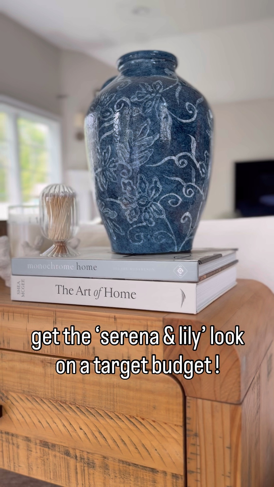 This Summer, decorate your Living Room with ‘SERENA & LILY’ inspired decor ON A BUDGET 🤩

When I think of preppy coastal style, the colors that come to mind are light blue & white.  So I reflected these colors using pretty floral vases, throw pillows and real touch hydrangeas! 

Two more decorative elements that make me think of ‘serena & lily’ are wicker & scalloped edging! Examples of how I incorporated these features are with a woven wicker vase, table lamp, & storage basket!

. 
.
wicker lamp | scalloped lamp shade | coastal lighting | summer decor | spring decor | spring home refresh  | wicker table lamps | wireless accent light | coastal home decorating | summer throw pillows | wicker decor | blue and white coastal style 
wicker home accents | @Target  #targetstyle #amazonhome #luxeforless 

#LTKvlog #LTKHome #LTKSeasonal