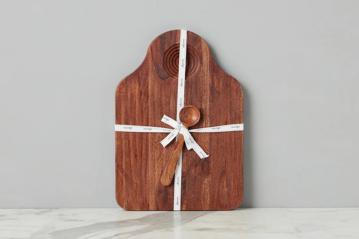 Dutch Dipping Board with Scoop, Large, Natural | etúHOME