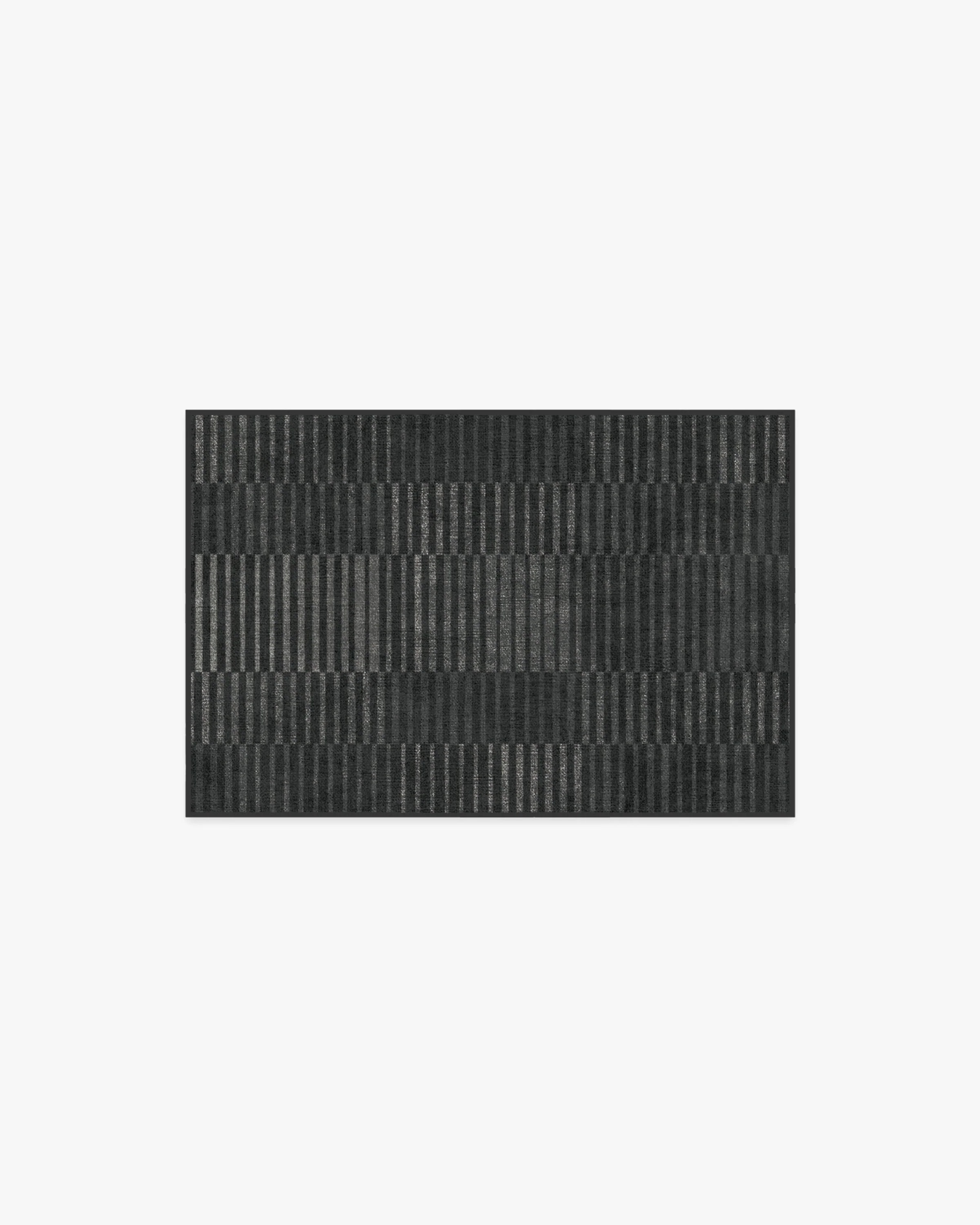 Shadow Stripe Charcoal Rug | Ruggable US | Ruggable