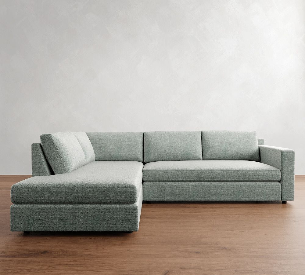 Pacifica Wide Arm Return Bumper Sectional (105"–109") | Pottery Barn (US)
