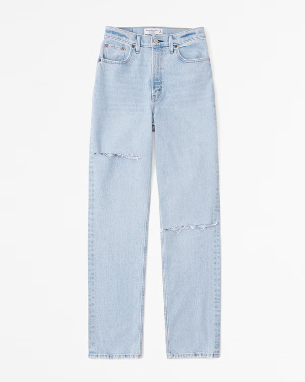 Ultra High Rise 90s Straight Jean | Abercrombie & Fitch (US)
