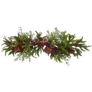 30" Green Pine & Pinecone Swag | Michaels Stores