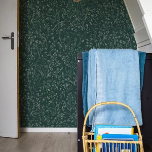 Siv Dark Green Botanical Wallpaper 65125 | Etsy (US)