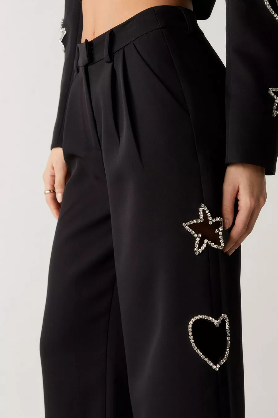 Premium Cut Out Embellished Pants | Nasty Gal US