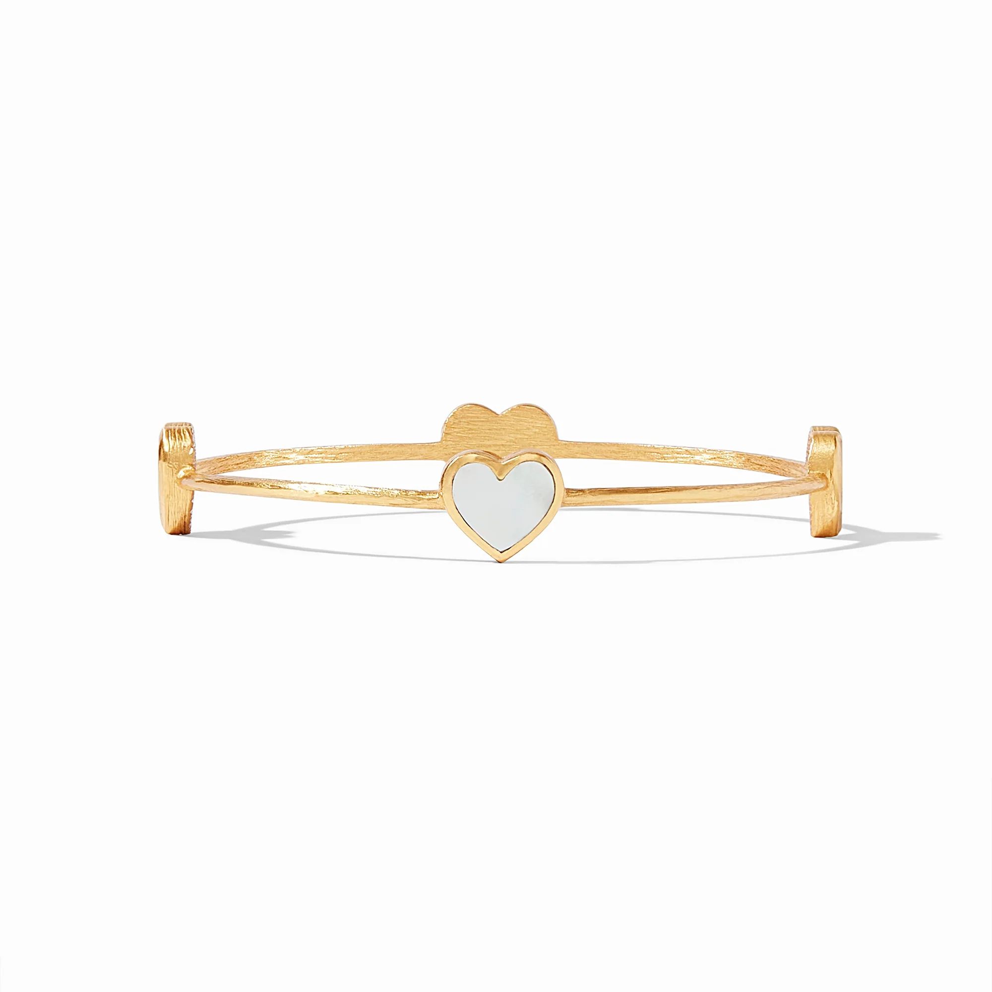 Gold Heart Bangle Bracelet | Julie Vos | Julie Vos