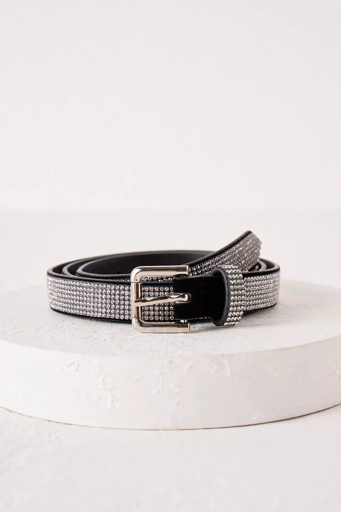Becksondergaard Glim Rhinestone Faux Leather Belt | Anthropologie (UK)