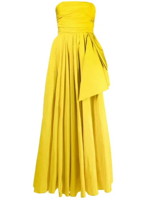 PINKO Strapless Flared Gown - Farfetch | Farfetch Global