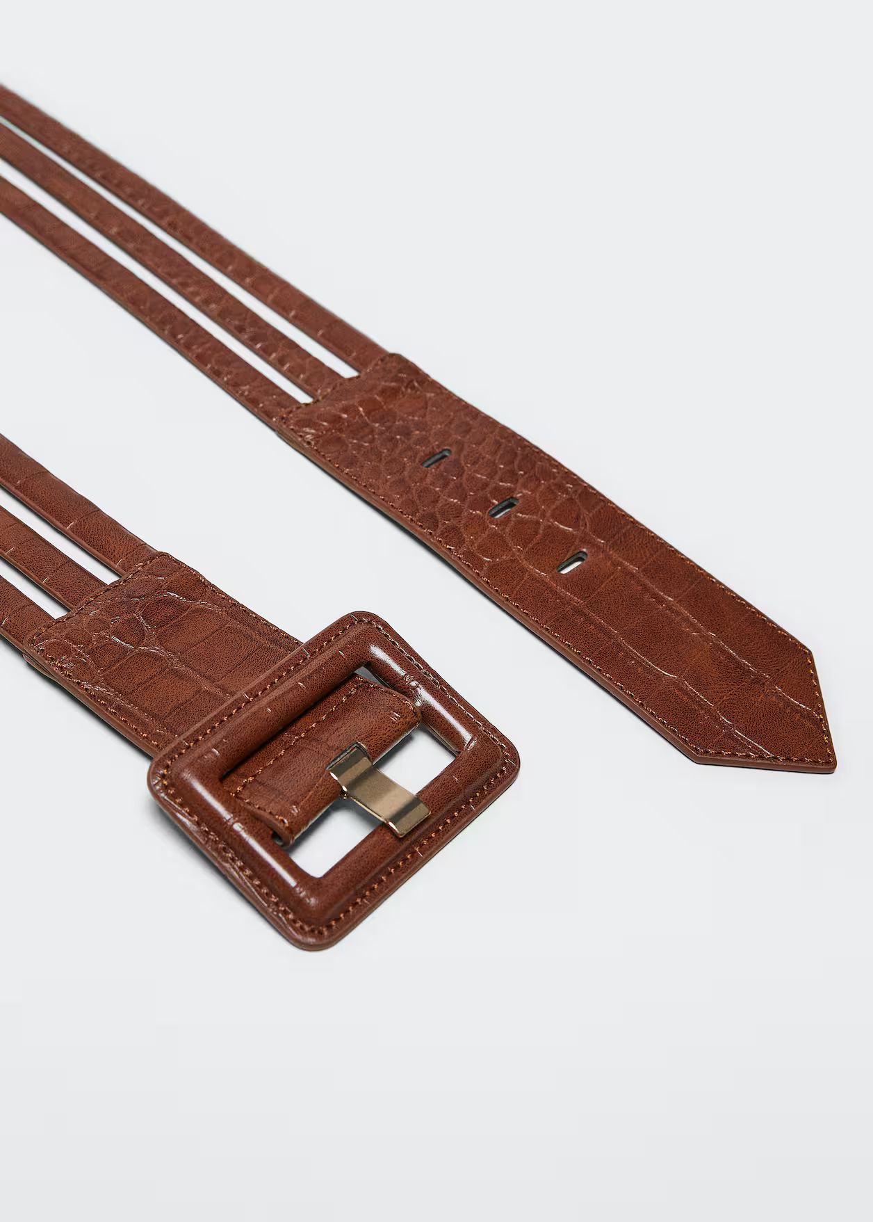 Square buckle belt | MANGO (US)