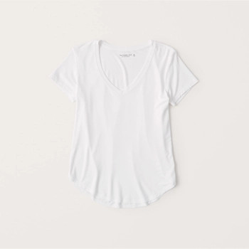 Drapey V-Neck Tee | Abercrombie & Fitch (US)