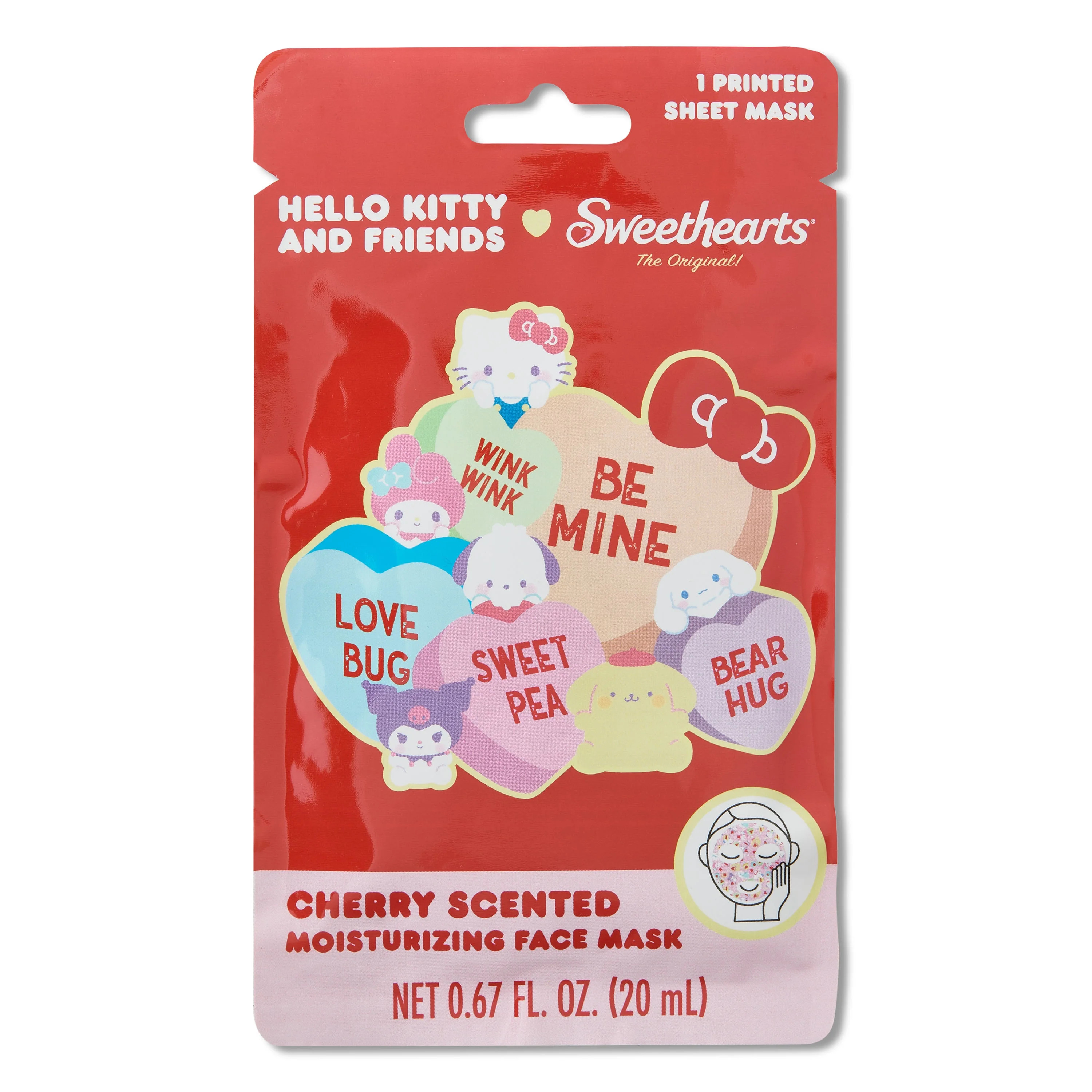 Sweethearts x Hello Kitty & Friends Face Mask, One Size, Single Use | Walmart (US)