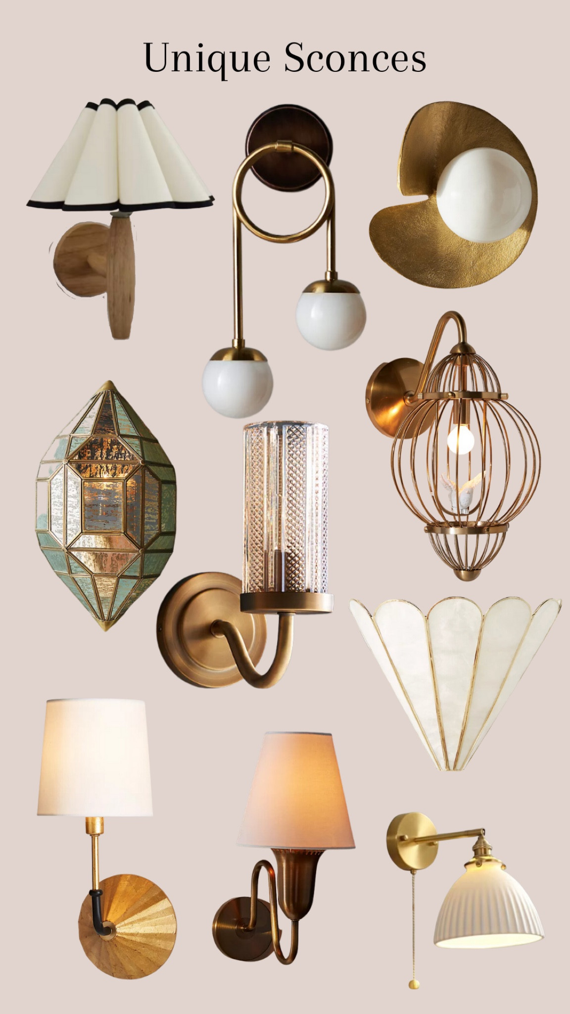 Unique Sconces #uniquesconces #wallsconce #sconce #lighting #homedecor #interiordesign

#LTKFind #LTKhome #LTKstyletip
