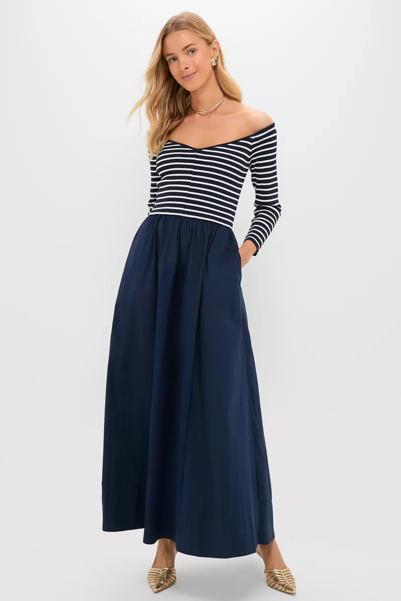Navy Stripe Clea Dress | Tuckernuck (US)