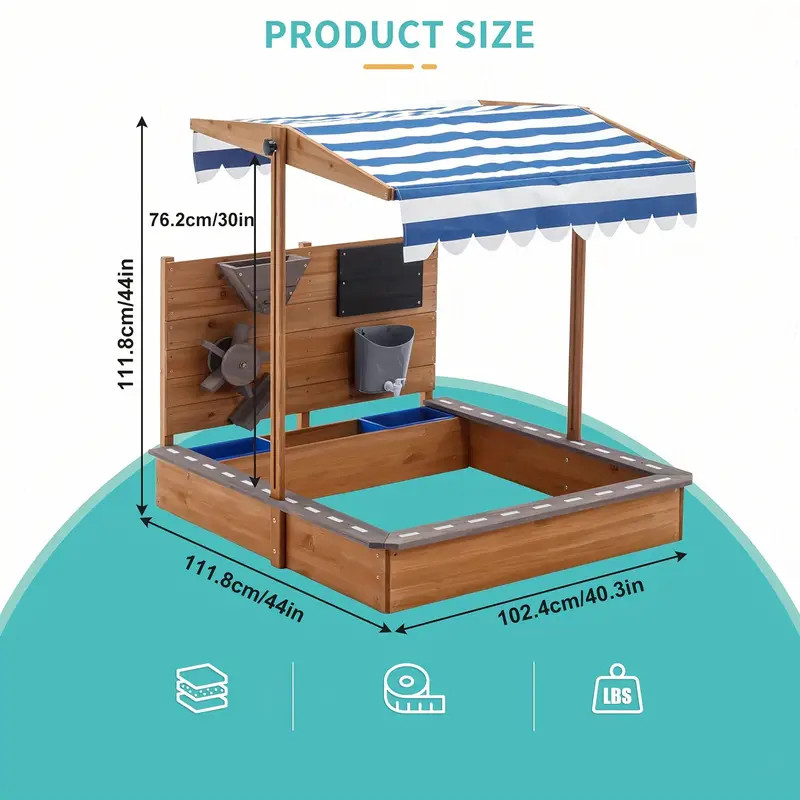 Large Wooden Sandboxes Cover   Outdoor Sand Box Play - Temu | Temu Affiliate Program