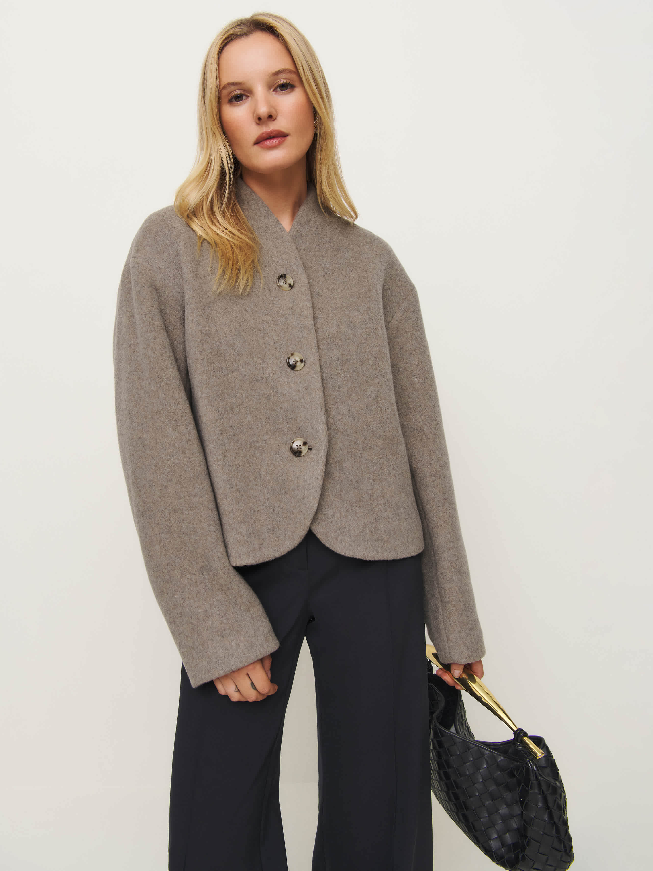 Reformation Owen Jacket Grey XS | Reformation (Global)