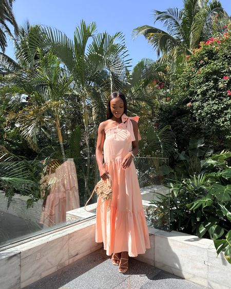 Orange maxi dress, peach dress, one shoulder dress, wearing a small
Code: BRENNA
Crochet bag, woven bag, straw bag
Miami outfit, vacation style, tropical outfit, Spring dress 

#LTKSeasonal #LTKtravel #LTKunder100