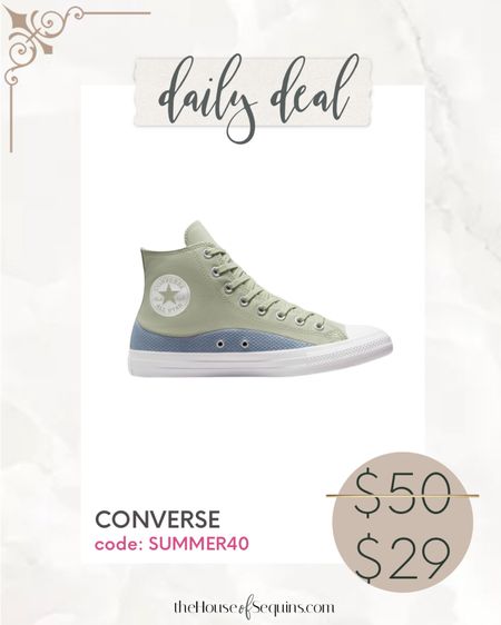 Converse EXTRA 40% OFF select styles with code SUMMER40
