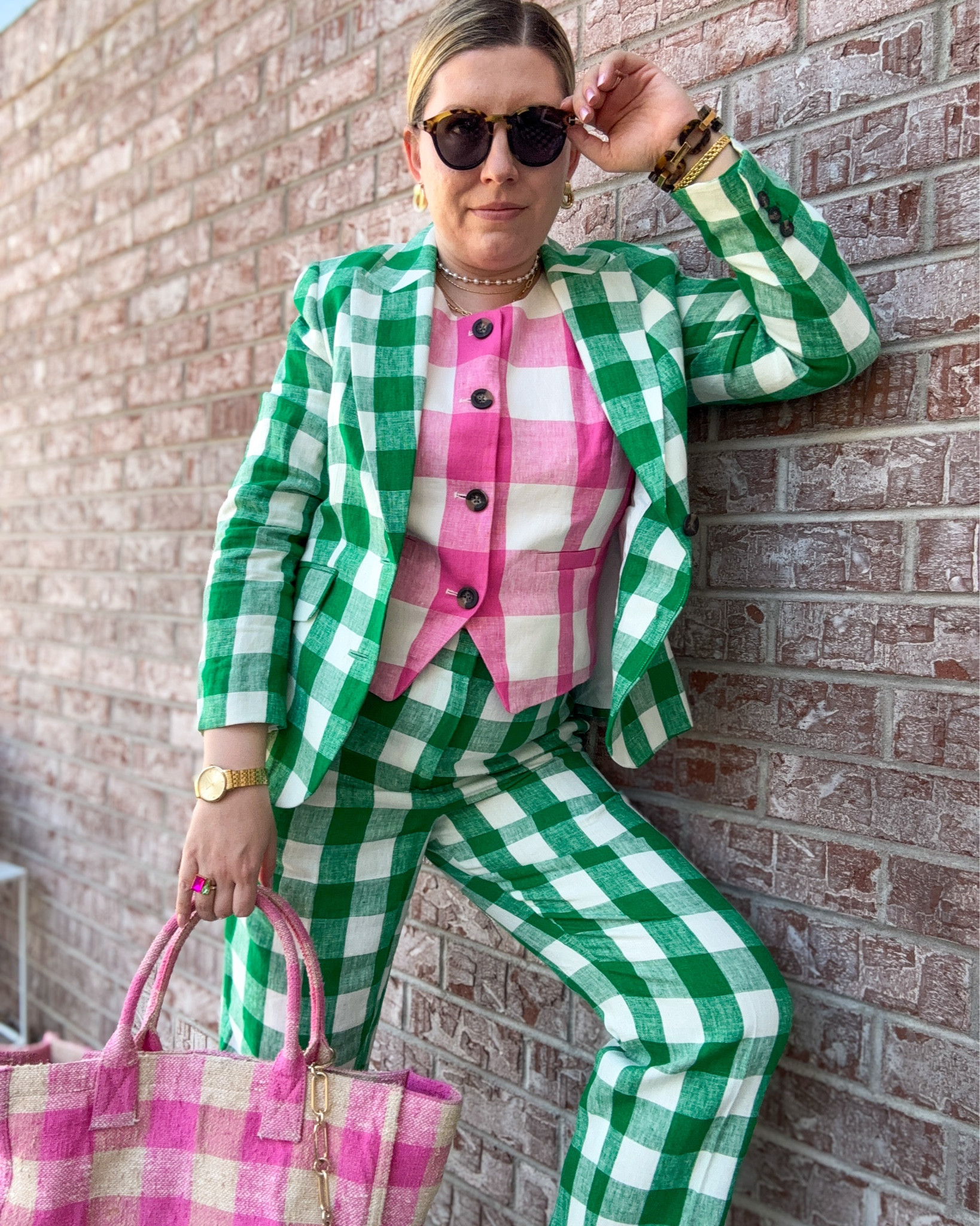 Spring Fling - Look 12
A curated style series

I’m often surprised to hear that people find me to be very feminine. Maybe it’s mannerisms? Maybe the bright colors? But I have always felt too masculine to really be a feminine person. Paradoxically I always felt too feminine to truly be a tomboy either. Gender is complex and beautiful and I’m glad that fashion always me to express myself in the most genuine way that I know how.

Blazer, Vest & Pants - Boden
Bag - Sandro
Earrings & Necklace - Dillards
Bracelets - Rocksbox & j crew
Watch - Bulova 
Sunglasses - Tom Ford
Ring - Rocksbox
Shoes - Boden

About this series:
On the surface this series looks like spring outings, Easter eggs and blooms starting to rise from the ground - but it’s actually about gender expression. lol yeah, I’m complex like that. I wanted to create a series featuring the variety of silhouettes and shapes that speak to me in my own wardrobe, all inspired by my own relationship to gender and the beauty of being a unique person on this planet.

#LTKootd #LTKTall #LTKSeasonal