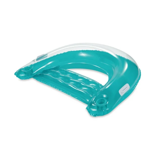 Summer Waves Inflatable Chill-Out Lounge Pool Float, Blue, for Adults, Unisex - Walmart.com | Walmart (US)