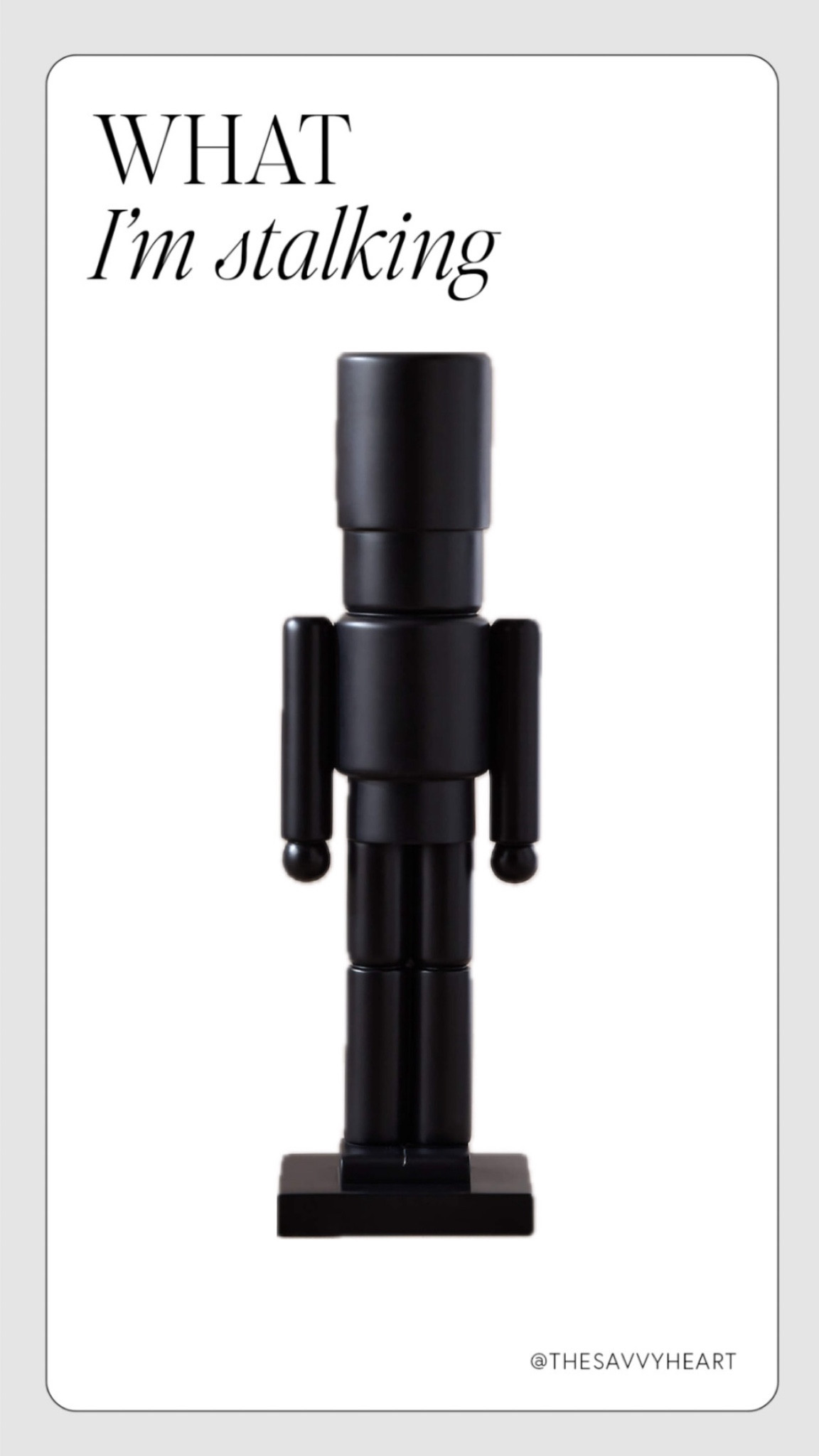 Black nutcracker 

#LTKHoliday #LTKHome