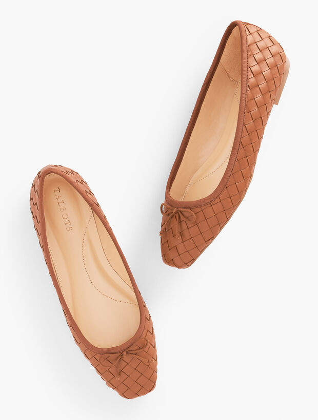 Tinsley Woven Ballet Flats | Talbots