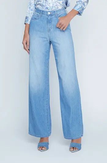 L'AGENCE Alicent High Waist Wide Leg Jeans | Nordstrom | Nordstrom