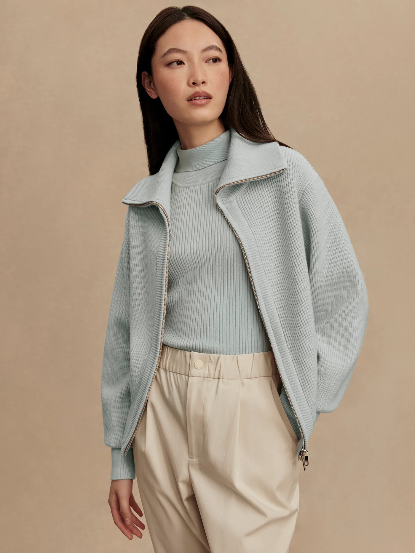 Enrico Zip-Through Knit Jacket | Varley US